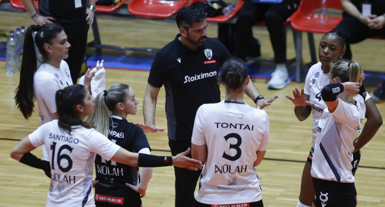 Η ομάδα βόλεϊ του ΠΑΟΚ / Πηγή: Eurokinissi