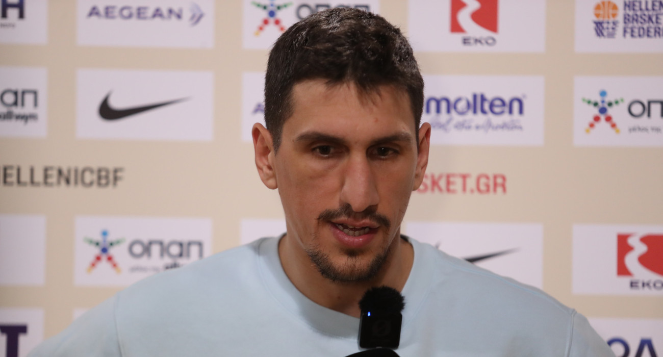 O Λαρεντζάκης στην media day της Εθνικής / Πηγή: Eurokinissi