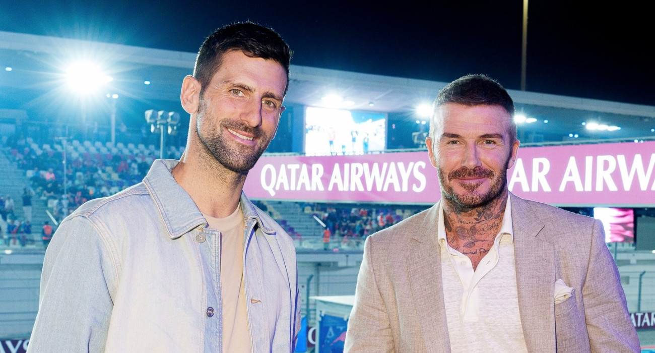 Ο Νόβακ Τζόκοβιτς κι ο Ντέιβιντ Μπέκαμ / Πηγή: @davidbeckham