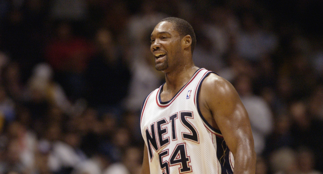 Ο Ρόντνεϊ Ρότζερς με τη φανέλα των Νιου Τζέρσεϊ Νετς πίσω στο 2002 / Πηγή: Ezra Shaw/Getty Images