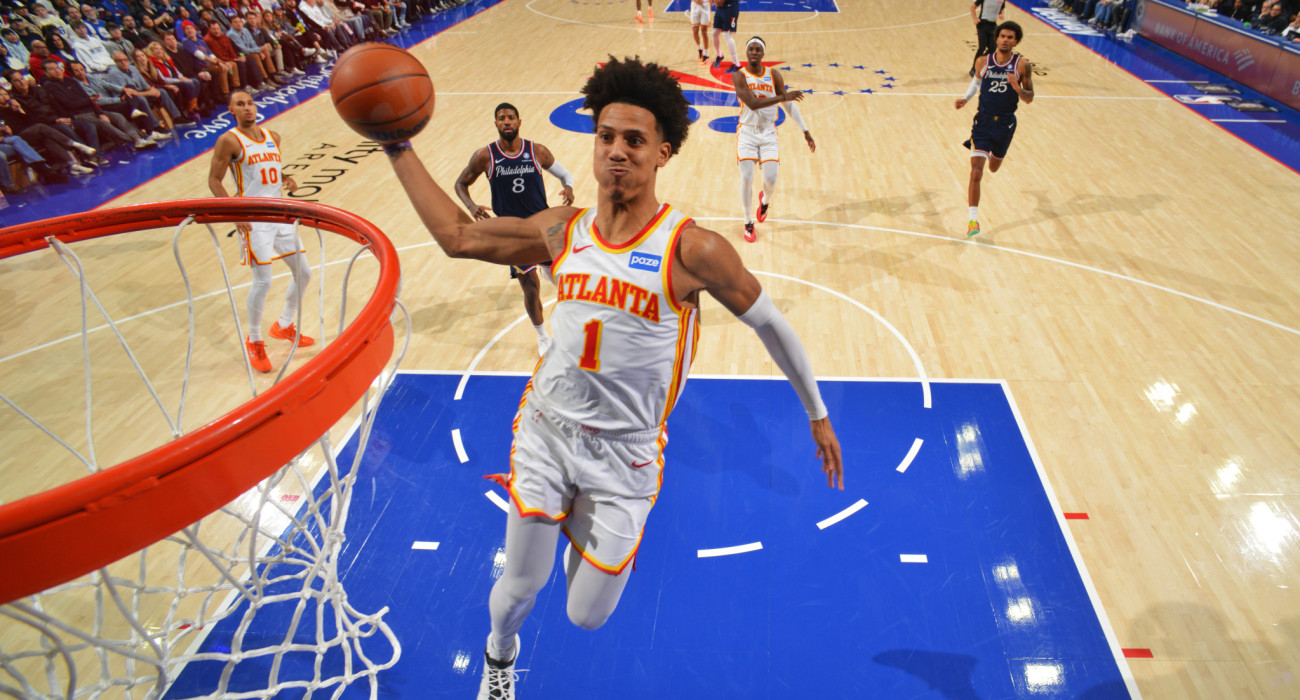 Ο Τζέιλεν Τζόνσον - Photo by Jesse D. Garrabrant/NBAE via Getty Images