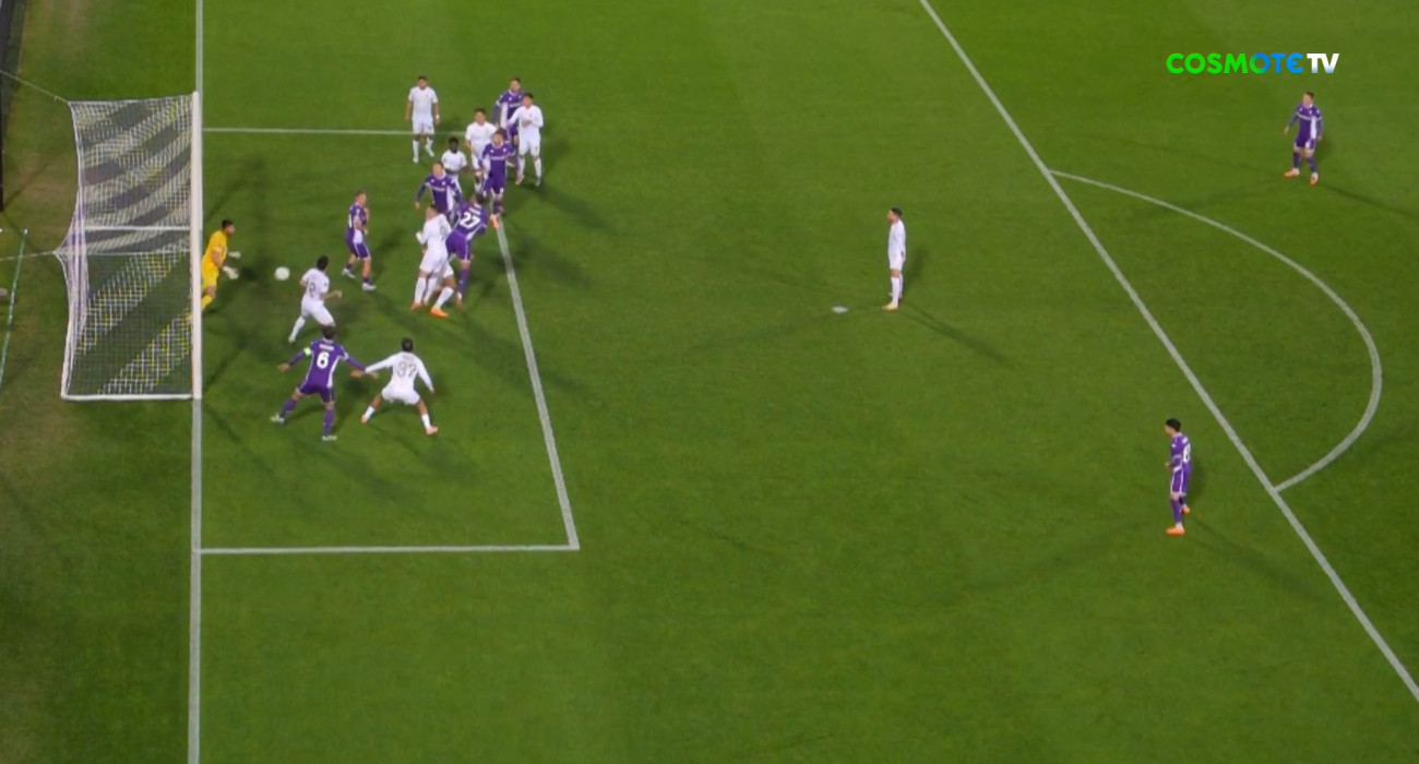 To γκολ της Φιορεντίνα που ακυρώθηκε / Screenshot