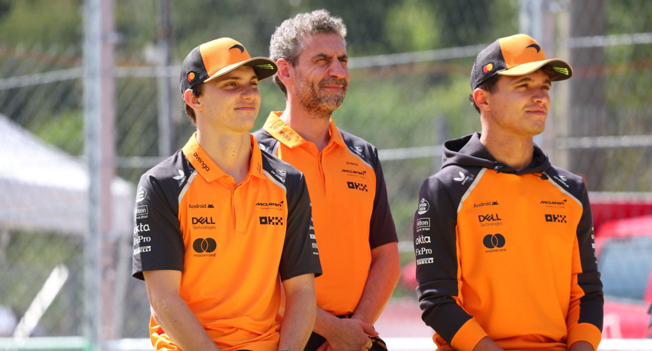 Ο Πιάστρι, ο Στέλα και ο Νόρις/ Πηγή: IMAGO / PsnewZ