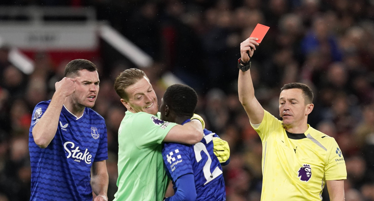 Η αποβολή του Γκέιγ στο Μάντσεστερ Γιουνάιτεντ-Έβερτον / Πηγή: Imago