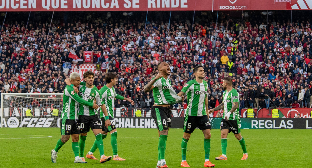 Παίκτες της Ρεάλ Μπέτις πανηγυρίζουν / Πηγή: Imago