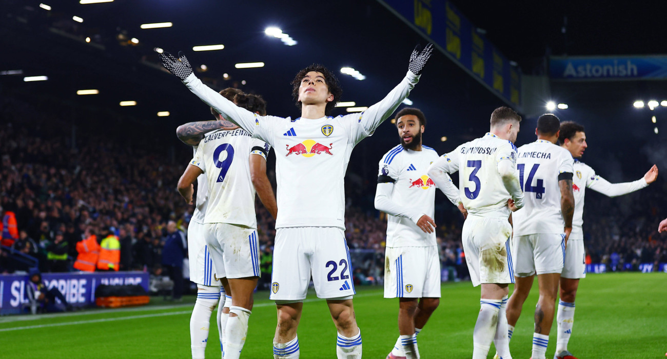 Οι παίκτες της Λιντς πανηγυρίζουν το γκολ της ομάδας τους / Πηγή: Imago