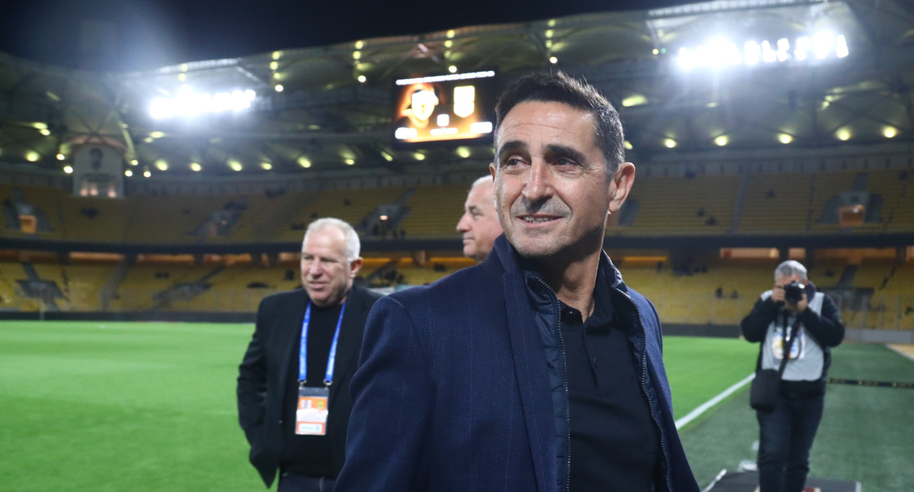 Ο Μανόλο Χιμένεθ στο γήπεδο της ΑΕΚ / Πηγή: Eurokinissi