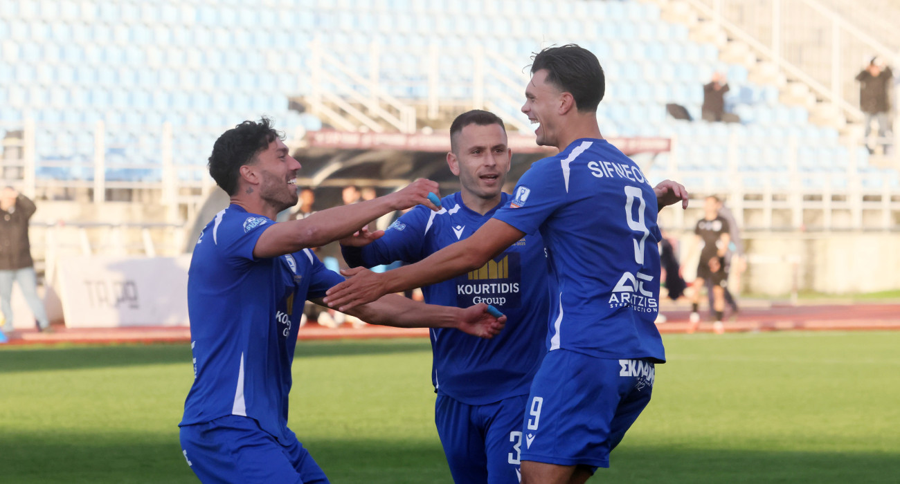 Οι παίκτες της Καβάλας πανηγυρίζουν / Πηγή: Intime