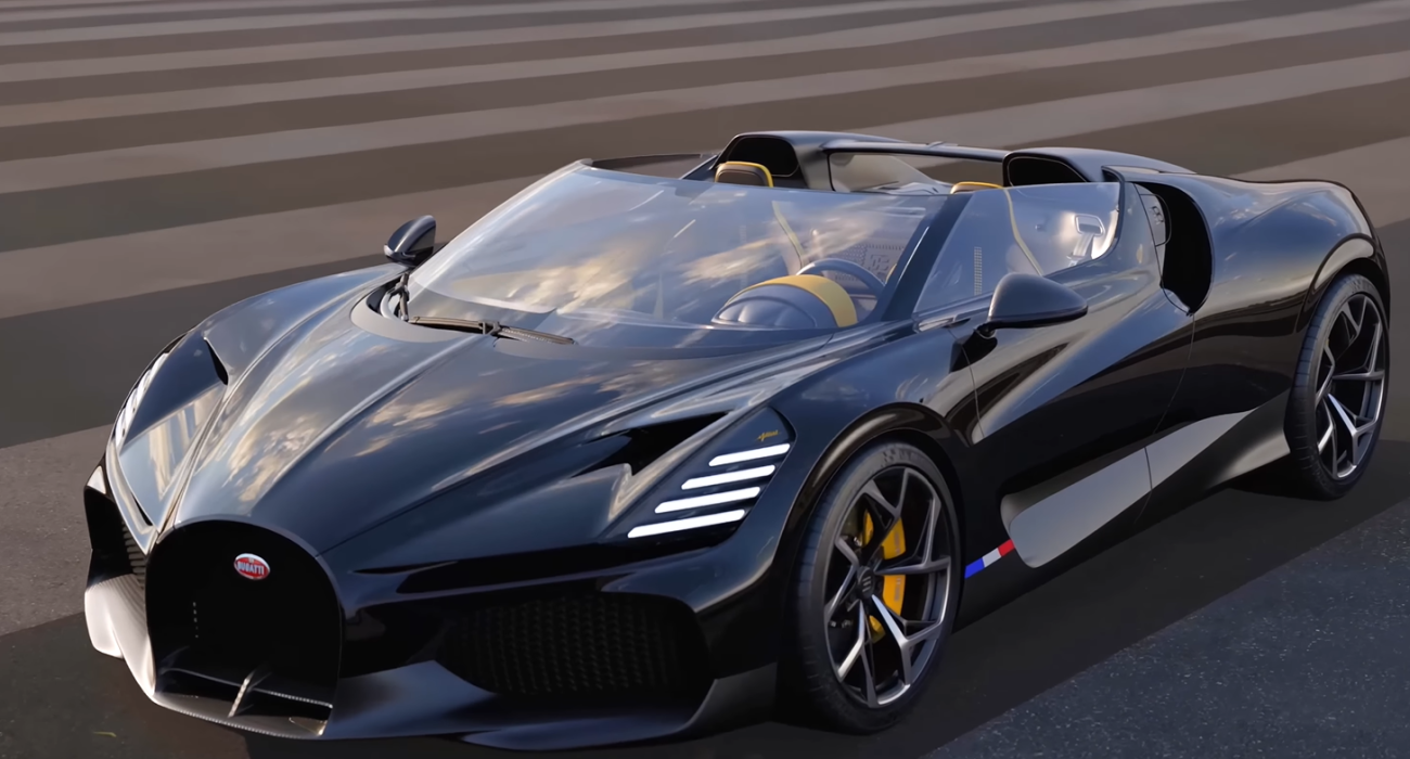 Η Bugatti Mistral W16 που οδηγεί ο Λούκα Ντόντσιτς / Πηγή: Screenshot