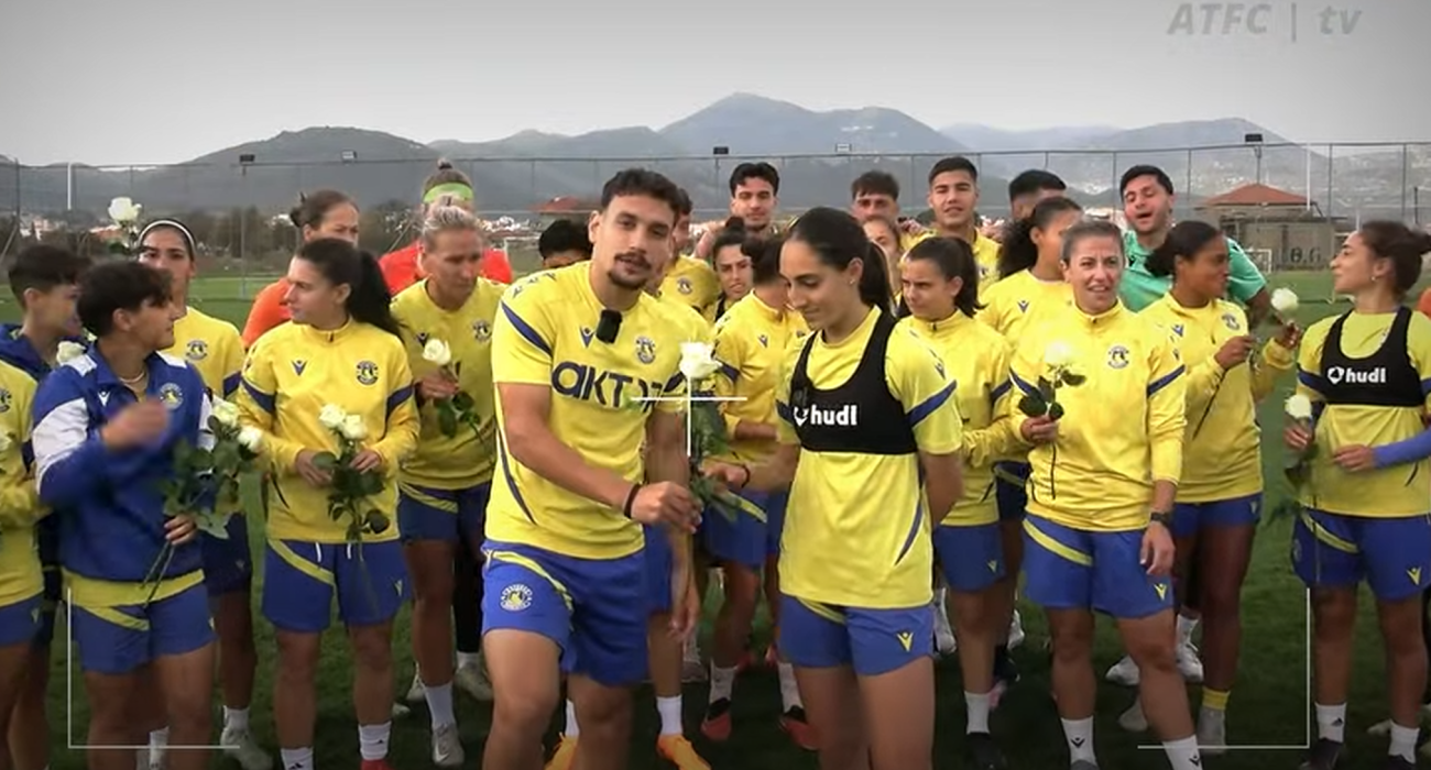 Η όμορφη κίνηση του Αστέρα AKTOR για τη Διεθνή Ημέρα για την Εξάλειψη της Βίας κατά των Γυναικών / Screenshot