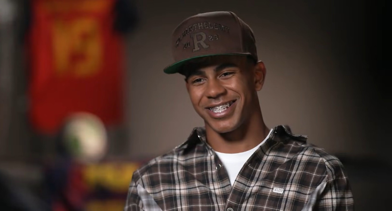 O Λαμίν Γιαμάλ από τα γυρίσματα της εκπομπής 60 minutes που θα προβληθεί στο CBS / Screenshot