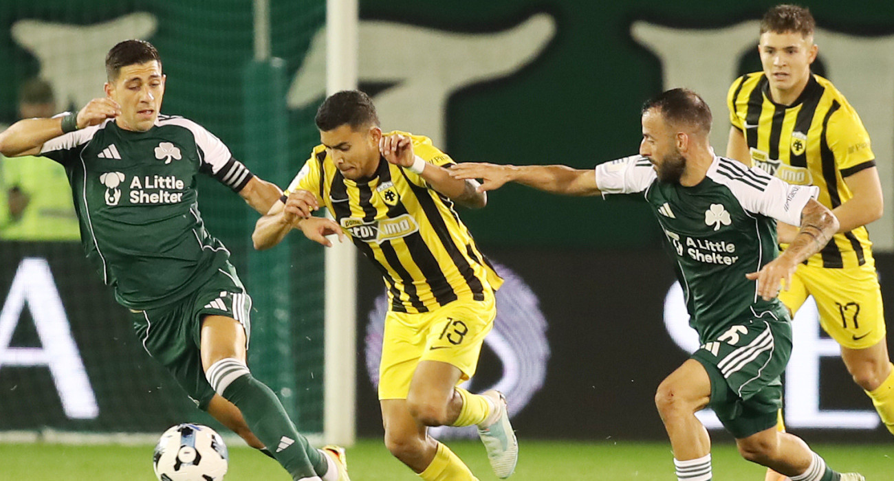 Στιγμιότυπο από την αναμέτρηση Παναθηναϊκός - ΑΕΚ / Πηγή: Intime