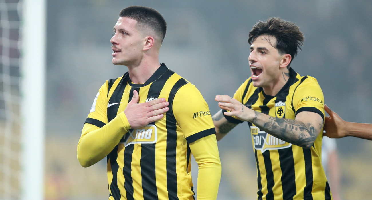 Ο Λούκα Γιόβιτς πανηγυρίζει / Πηγή: InTime