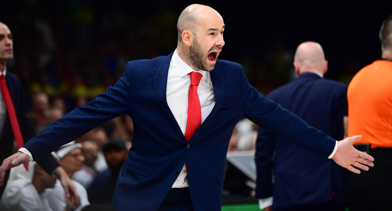 Ο Βασίλης Σπανούλης φωνάζει / source:eurokinissi