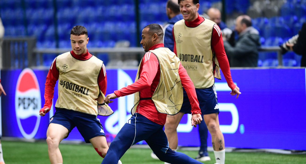 Στιγμιότυπο από την προπόνηση του Ολυμπιακού / Πηγή: Eurokinissi