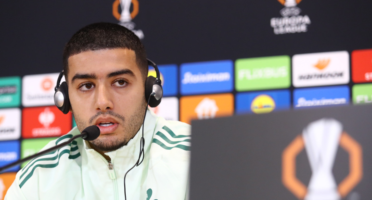 Ο Ανάς Ζαρουρί στη συνέντευξη Τύπου / Πηγή: Eurokinissi