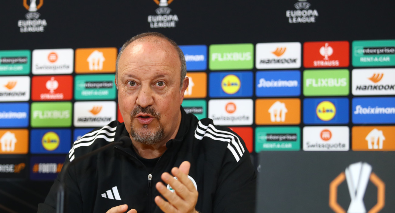 Ο Ράφα Μπενίτεθ στην συνέντευξη Τύπου του Παναθηναϊκού / Πηγή: Eurokinissi