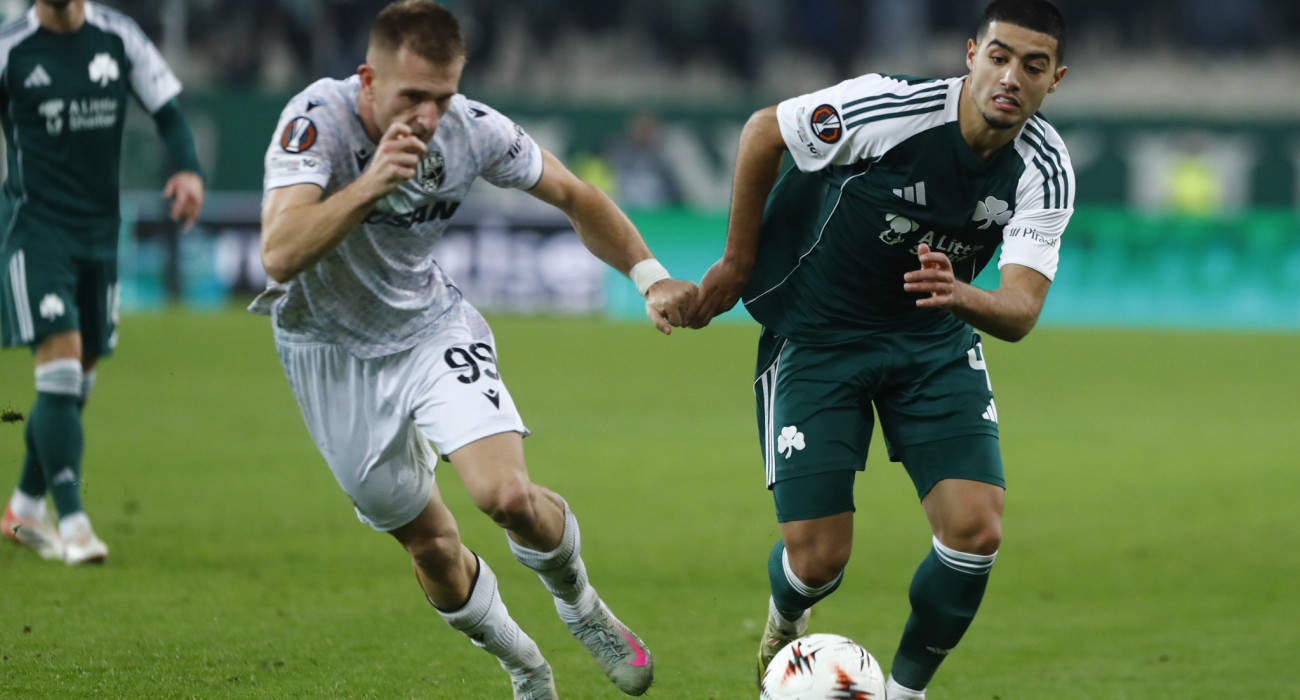 Στιγμιότυπο από την αναμέτρηση του Παναθηναϊκού με τη Βικτόρια Πλζεν / Πηγή: Eurokinissi