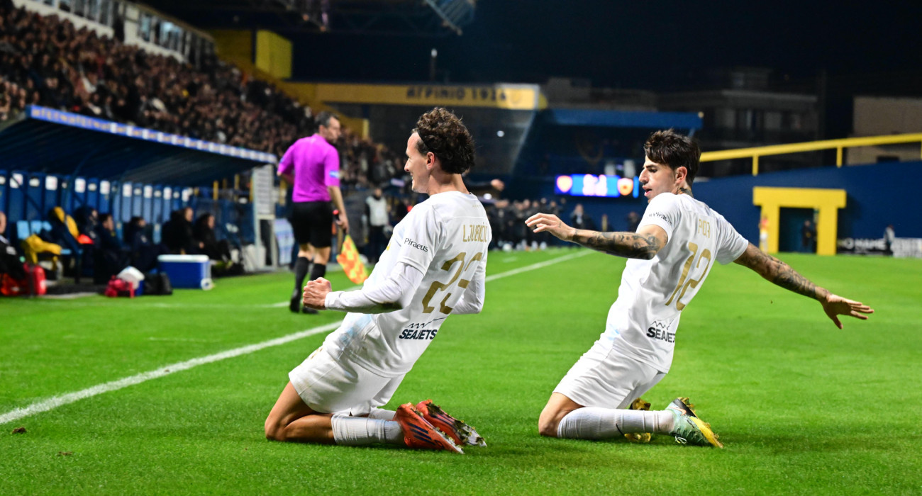 Οι πανηγυρισμοί των Ρόμπερτ Λιούμπιτσιτς και Λάζαρου Ρότα / Πηγή: Eurokinissi