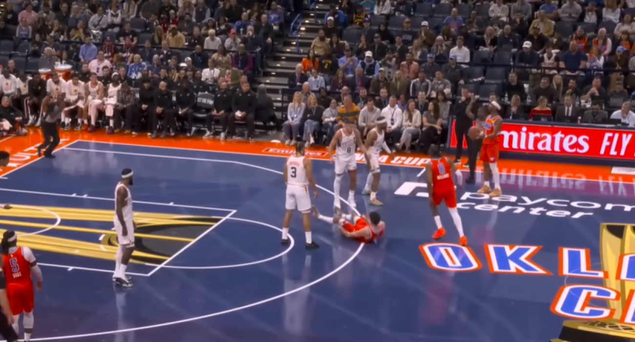 Ο Άλεν γκρεμίζει τον Χόλμγκρεν / Πηγή: Screenshot