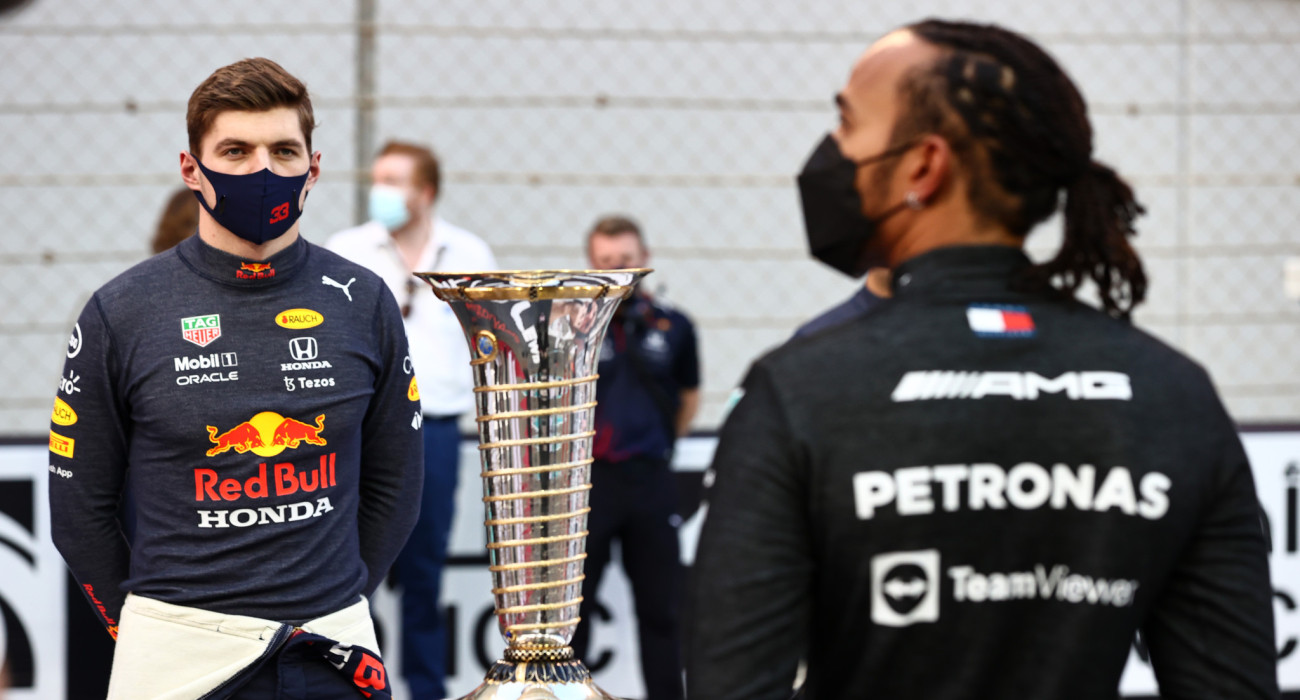 Ο Φερστάπεν και ο Χάμιλτον το 2021/Πηγή: Mark Thompson / Getty Images / Ideal Images