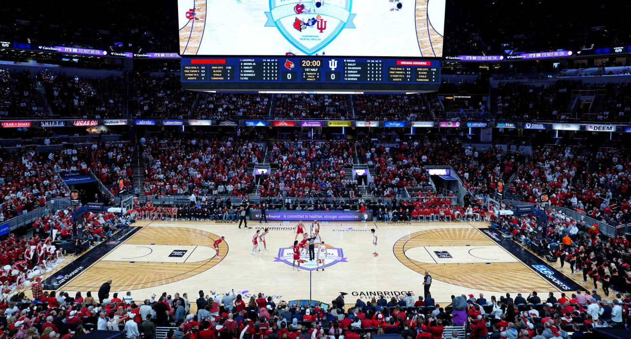 Το Gainbridge Fieldhouse της Ιντιανάπολις από το ματς που έκανε ντεμπούτο η νέα εφαρμοφή του CBS / Πηγή: Brian Spurlock/Icon Sportswire via Getty Images