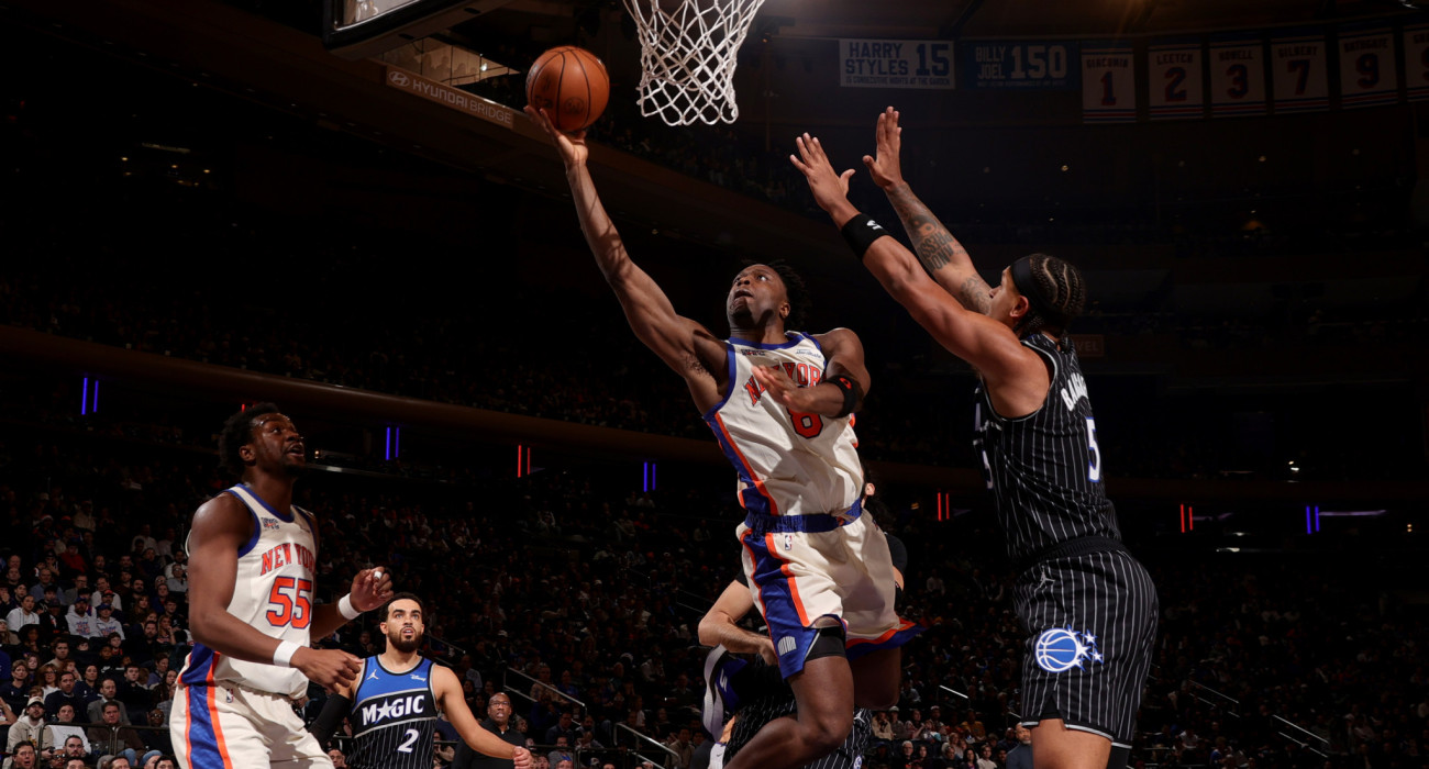 Στιγμιότυπο από το παιχνίδι ανάμεσα σε Νικς και Μάτζικ, Πηγή: Nathaniel S. Butler/NBAE via Getty Images/Ideal Images