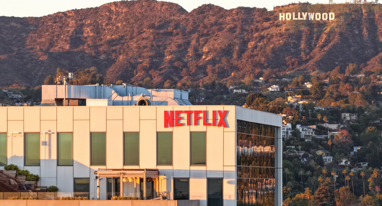 Τα κεντρικά γραφεία του Netflix στην Καλιφόρνια / Πηγή: Mario Tama/Getty Images