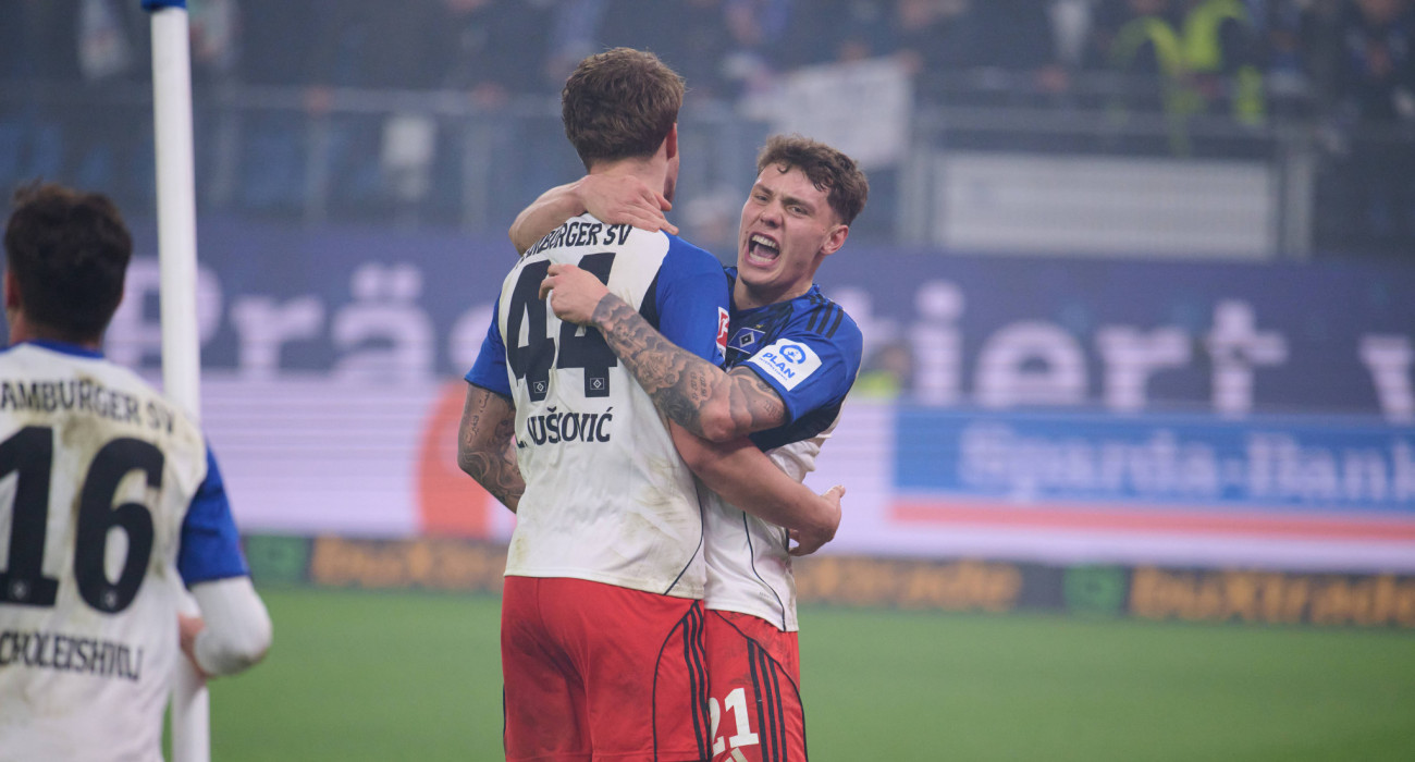 Ποδοσφαιριστές του Αμβούργου πανηγυρίζουν / Πηγή: Imago