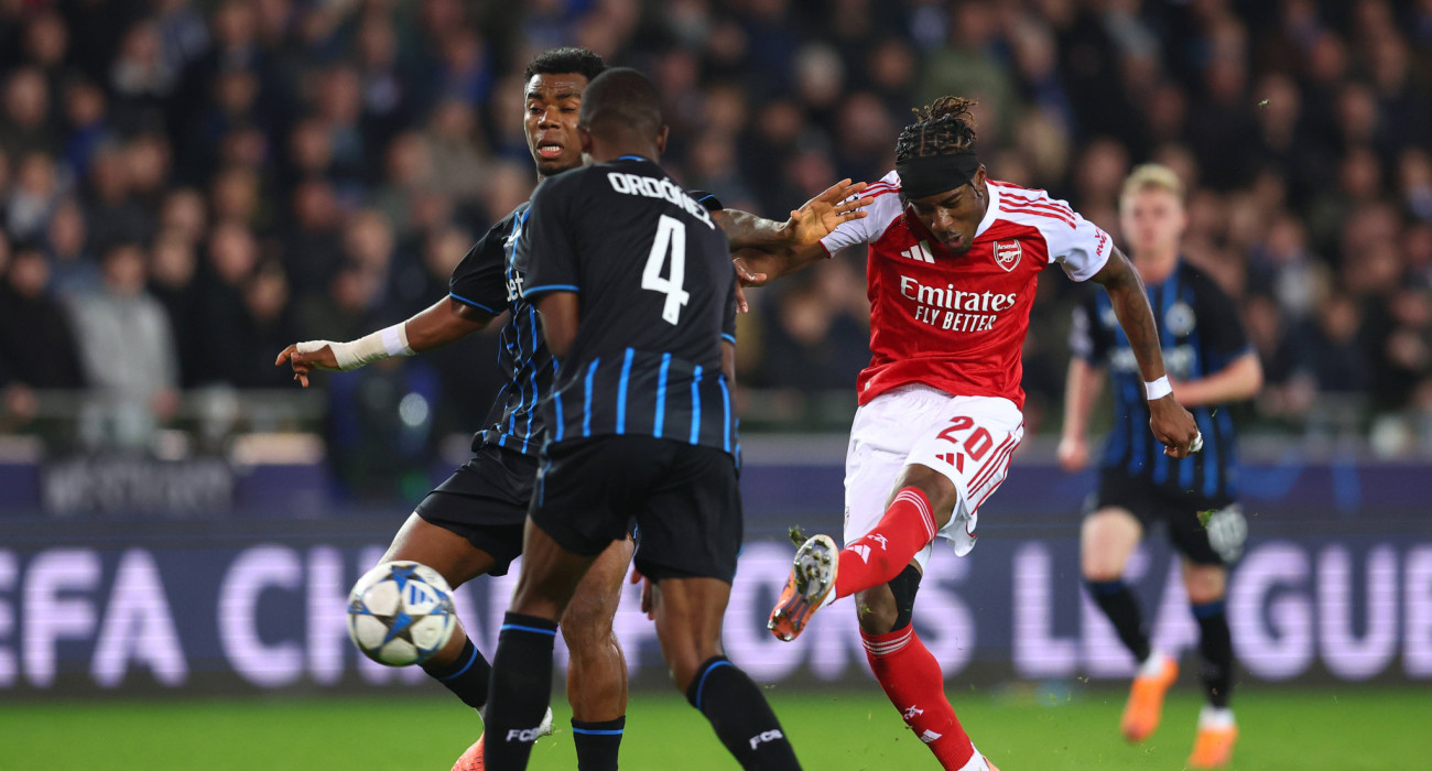 Το τρομερό τελείωμα του Νόνι Μαντουέκε στο γκολ της Άρσεναλ κόντρα στην Μπριζ / Πηγή: Imago