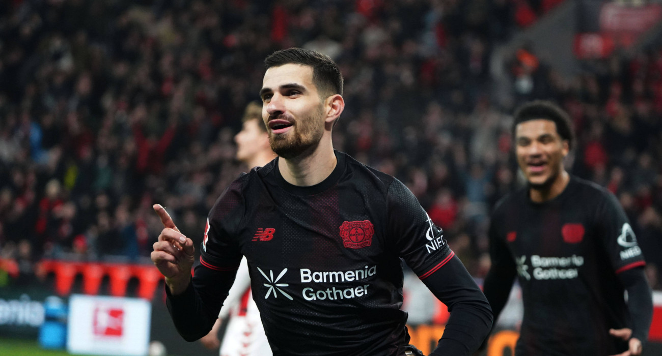 Ο Τεριέ της Μπάγερ Λεβερκούζεν πανηγυρίζει / Πηγή: Imago