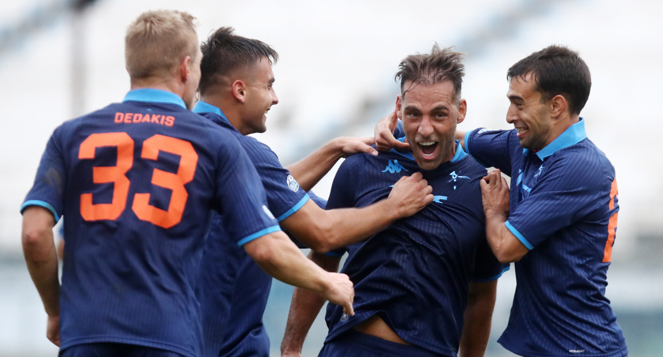 Οι ποδοσφαιριστές της Athens Kallithea πανηγυρίζουν / Πηγή: intime