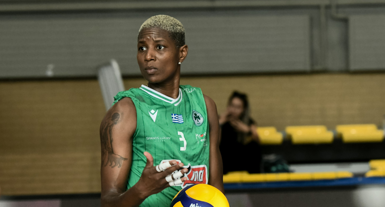 Η Κένια Καρκάσες με την φανέλα του Παναθηναϊκού τη σεζόν 2023/24 / Πηγή: Eurokinissi