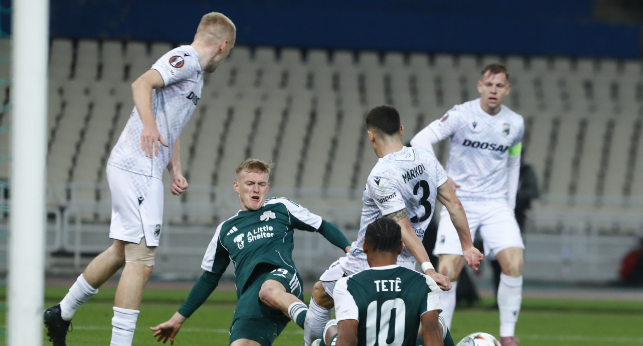 Στιγμιότυπο από το παιχνίδι Παναθηναϊκός - Βικτόρια Πλζεν / Πηγή: eurokinissi