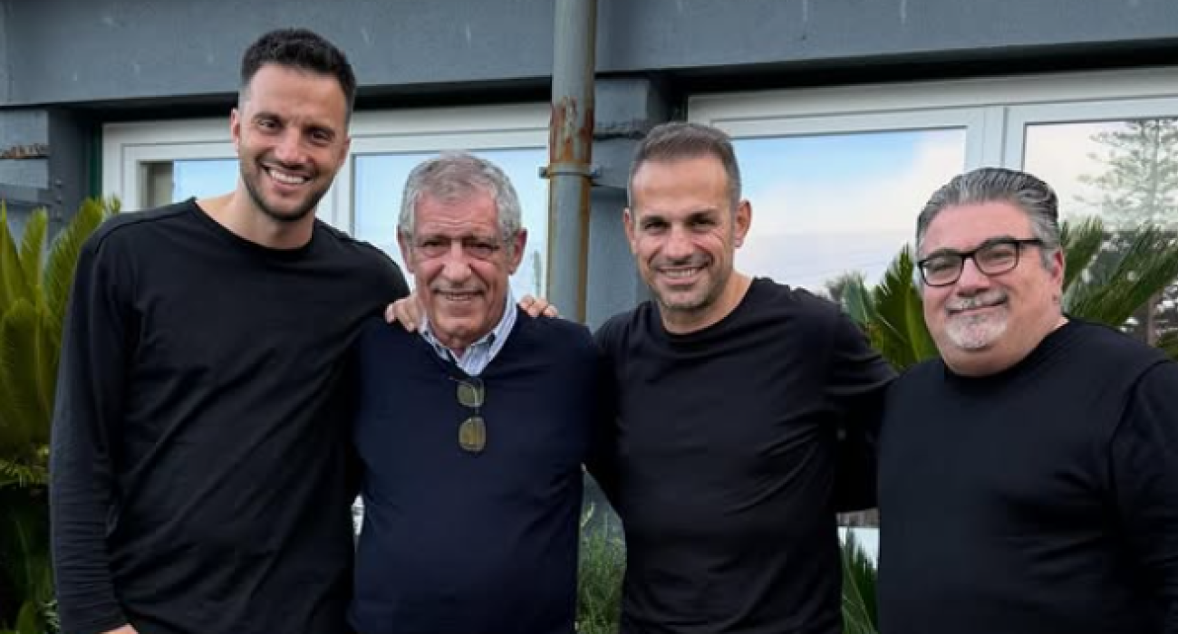 Ανδρέας Σάμαρης. Φερνάντο Σάντος, Ντέμης Νικολαΐδης και Μιχάλης Τσόχος