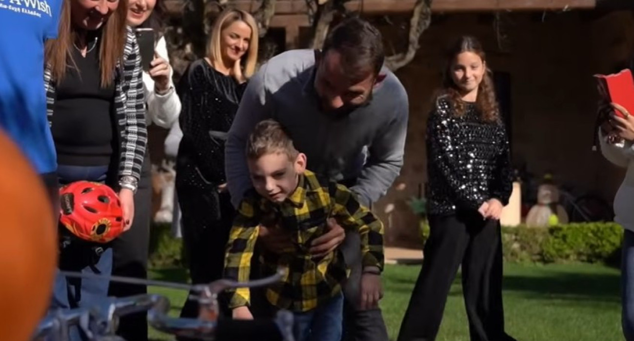 Η συγκινητική ευχή του 5χρονου Παναγιώτη στο Make-A-Wish που πραγματοποίησε το United with Athletiko