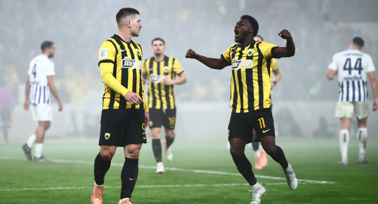 Στιγμιότυπο από την αναμέτρηση ΑΕΚ - Ατρόμητος / Πηγή: Eurokinissi