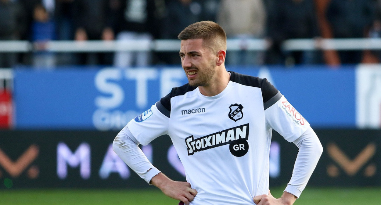 Ο Μάρκο Μιχόγεβιτς με τη φανέλα του ΟΦΗ / Πηγή: InTime