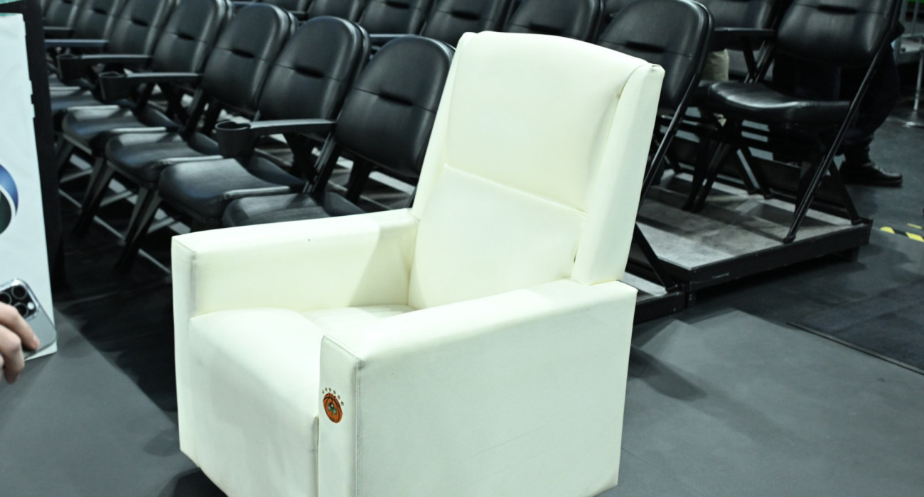 Η πολυθρόνα του Δημήτρη Γιαννακόπουλου στο ΟΑΚΑ, Πηγή: Vaggelis Stolis