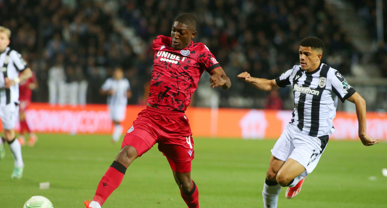 Ο Ζοέλ Ορντονιέζ με τη φανέλα της Κλαμπ Μπριζ σε αγώνα με τον ΠΑΟΚ / Πηγή: InTime