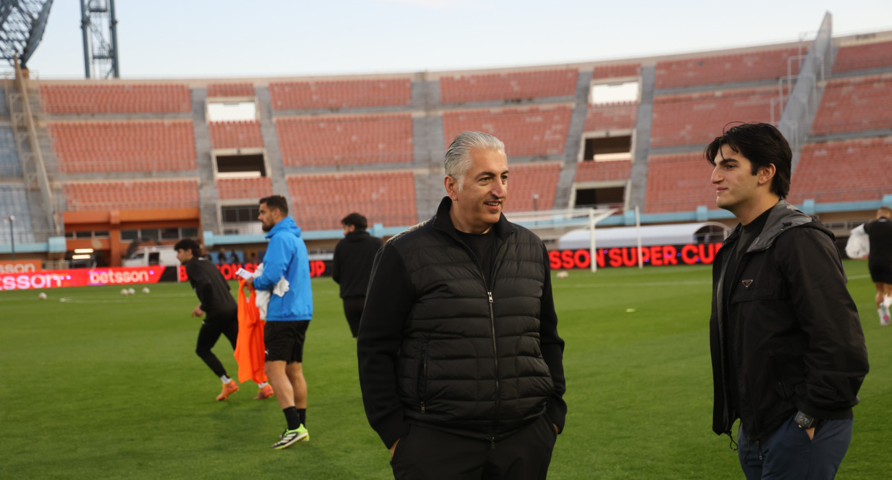 Ο Μιχάλης Μπούσης στο Παγκρήτιο / Πηγή: Intime