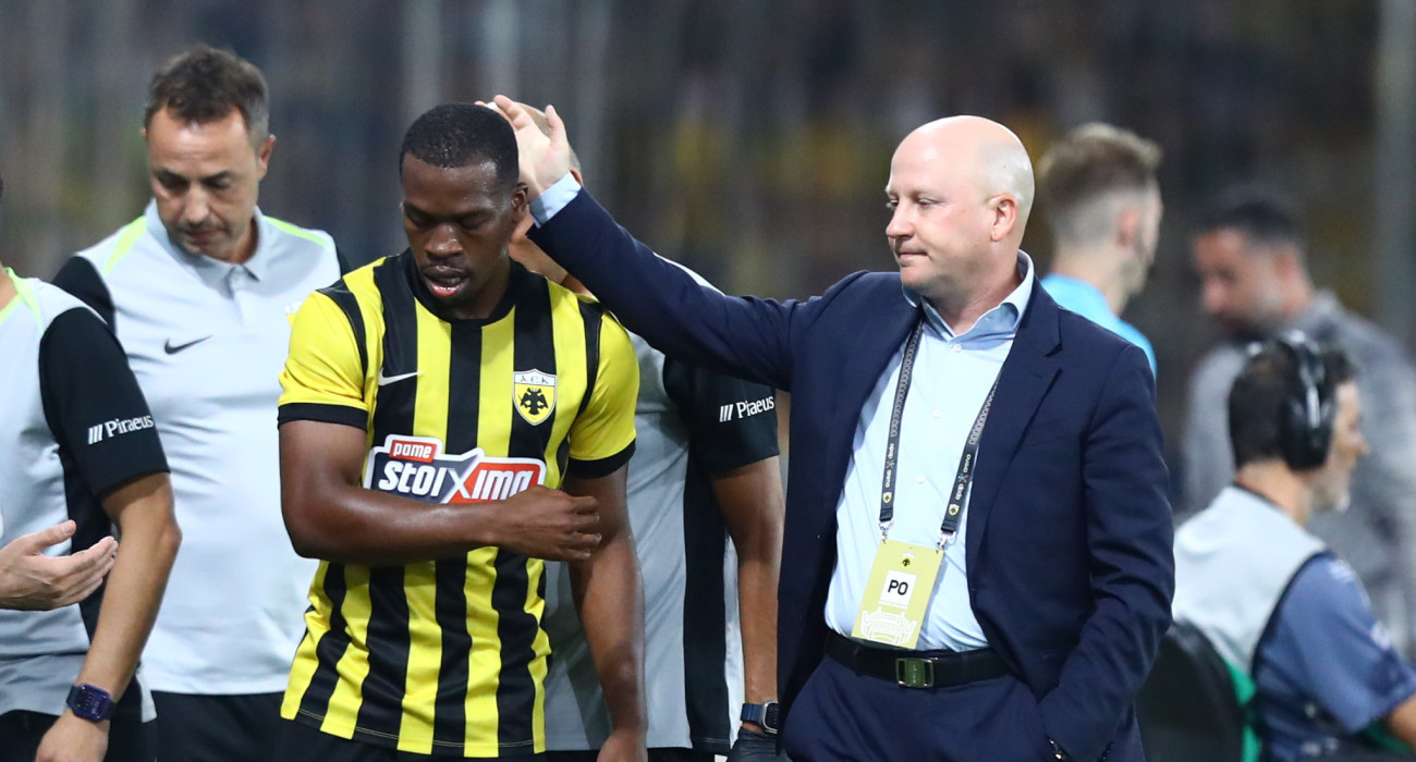 Ο Μάρκο Νίκολιτς με τον Ντέρεκ Κουτέσα / Πηγή: Eurokinissi