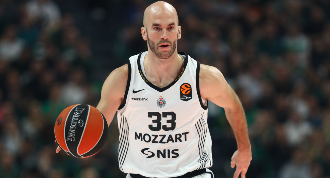 Ο Νικ Καλάθης με τη φανέλα της Παρτίζαν/Πηγή: Eurokinissi