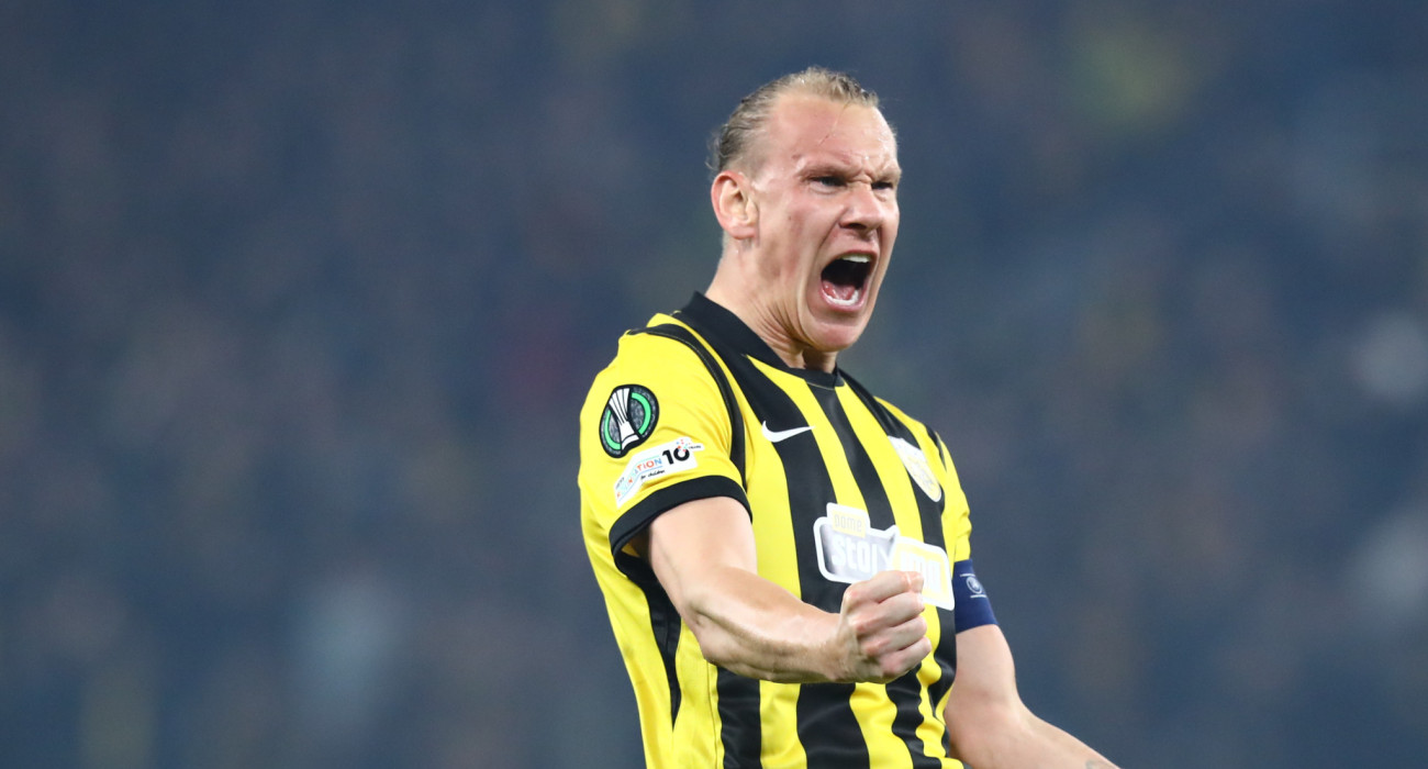 Ο Ντομαγκόι Βίντα πανηγυρίζει/ π ηγή: Eurokinissi