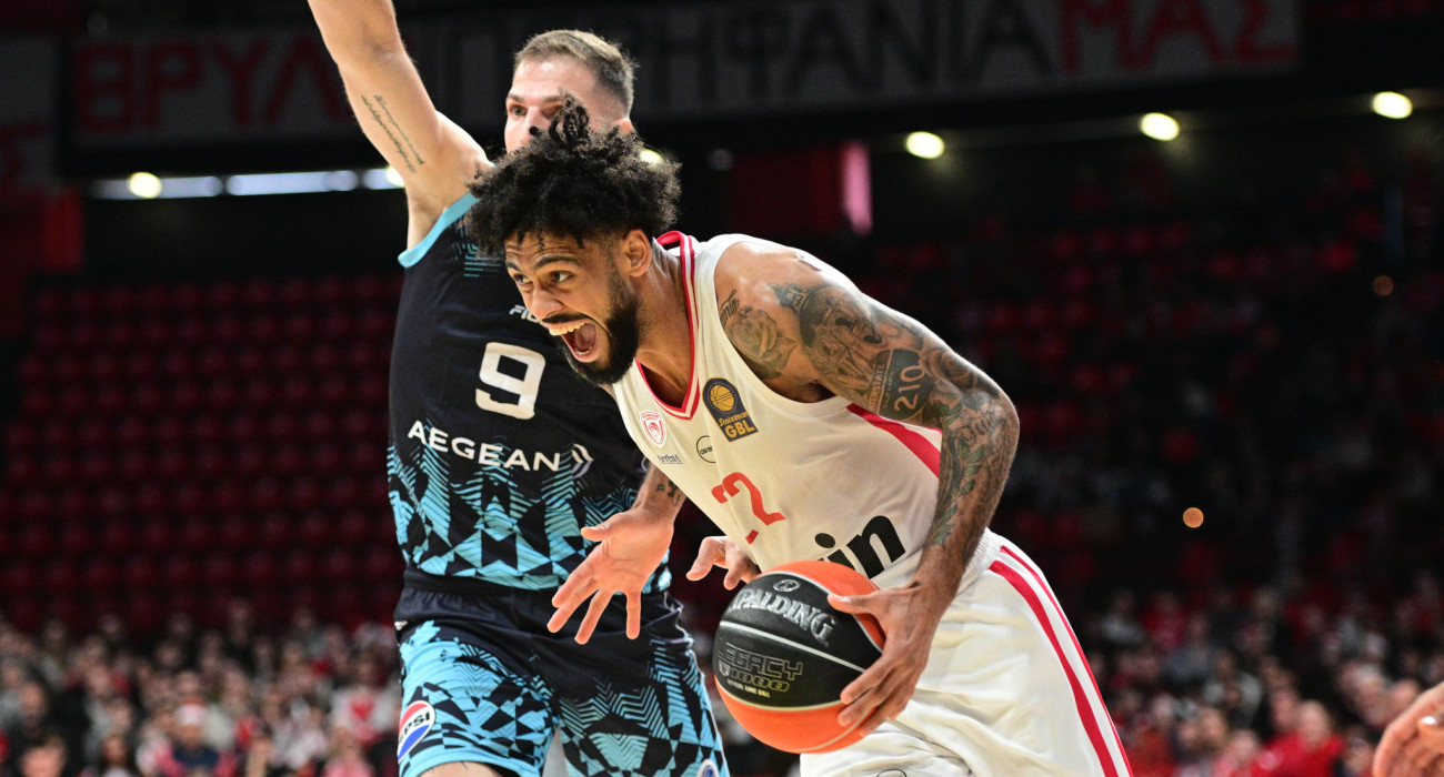 Ο Ολυμπιακός κέρδισε άνετα τον Κολοσσό με ρεκόρ καριέρας του ασταμάτητου Ντόρσεϊ