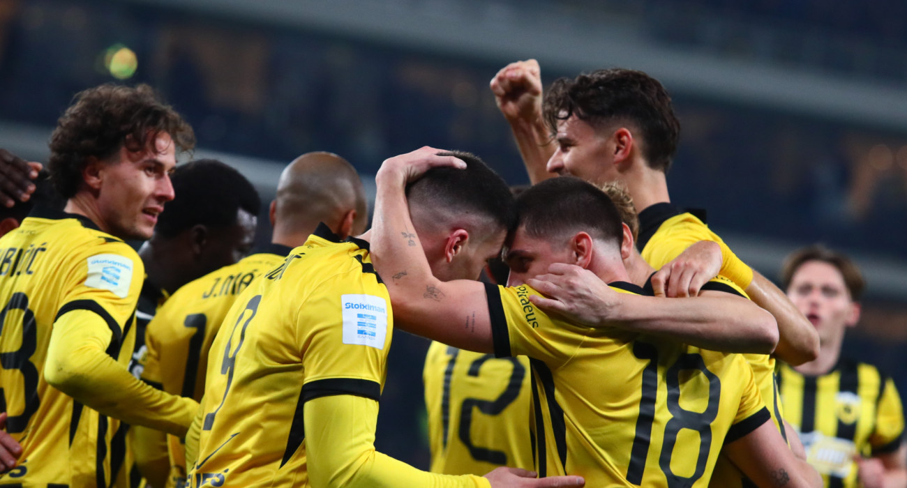 Οι ποδοσφαιριστές της ΑΕΚ πανηγυρίζουν / Πηγή: Eurokinissi