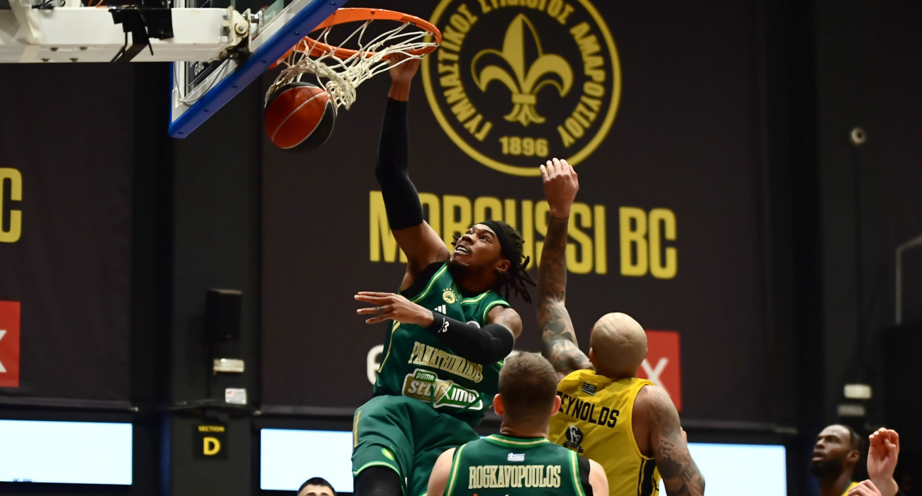 Τράνταξε το καλάθι του Αμαρουσίου ο Ρισόν Χολμς / Πηγή: Eurokinissi