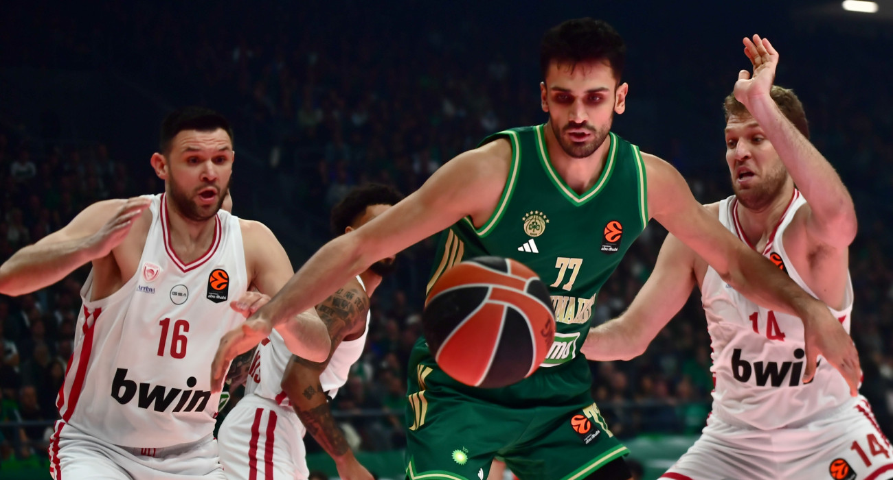 Στιγμιότυπο από το Παναθηναϊκός AKTOR - Ολυμπιακός / Πηγή: Eurokinissi