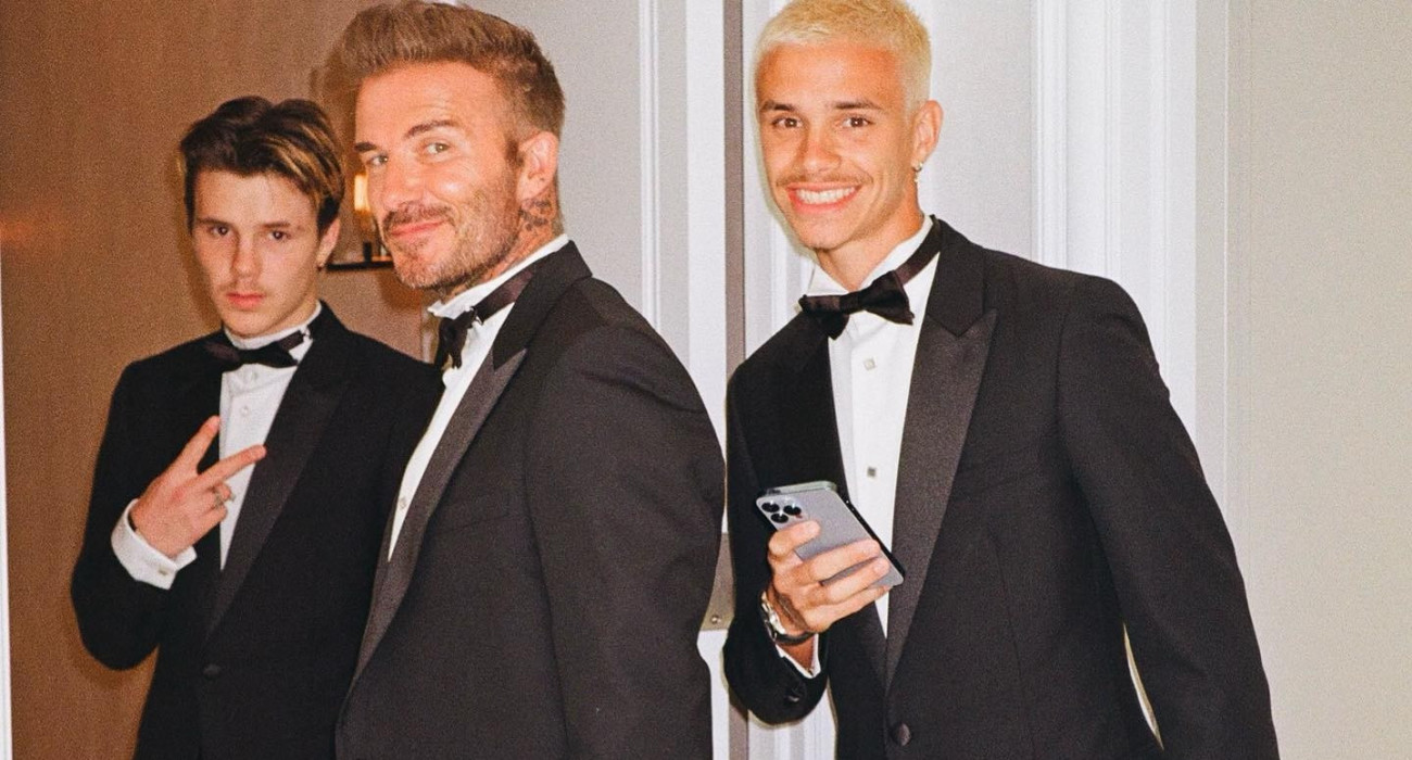 Ο Ντέιβιντ Μπέκαμ με τους δύο γιους του, Κρουζ και Ρόμεο / Πηγή: @cruzbeckham