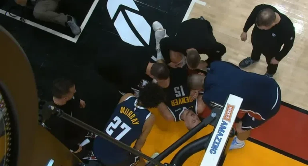 Ο Νίκολα Γιόκιτς τραυματίστηκε στο ματς των Ντένβερ Νάγκετς με τους Μαϊάμι Χιτ/printscreen